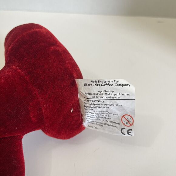 2006 Starbucks HALLOWEEN PALS Red Vampire Cyclops Velvet Plush Devil Ghost - Picture 3 of 3